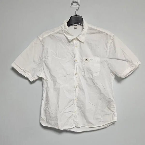 [BUNJANG] CP Company White Short Sleeve Shirt M / No.146 CP컴퍼니 화이트 반팔 셔츠 ( M )