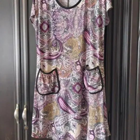 [BUNJANG] Parigiene Paisley Pocket Dress / 파리젠느 페이즐리 포켓 원피스