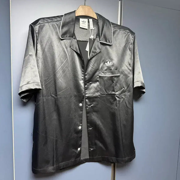 [BUNJANG] Adidas Originals Authentic Short Sleeve Jacket Black L / 아디다스 오리지널 정품 반팔 자켓 블랙 L 새제품