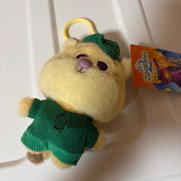[BUNJANG] Zootopia 2 Cheetata Clawhauser Plush Keychain / 주토피아2 치타 클로하우저 인형 키링