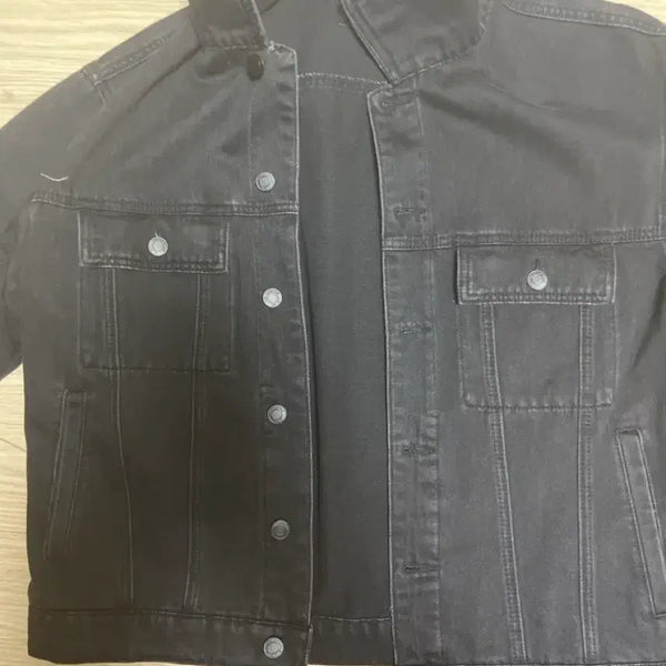 [BUNJANG] Black Denim Trucker Jacket (New) / 블랙 데님 트러커 자켓 (새상품) L