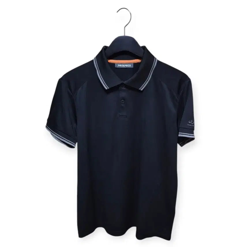 [BUNJANG] Pro-Specs Men's Black Collar Short-Sleeve T-Shirt (L) / [L] 프로스펙스 남성 블랙 카라 반팔 티셔츠