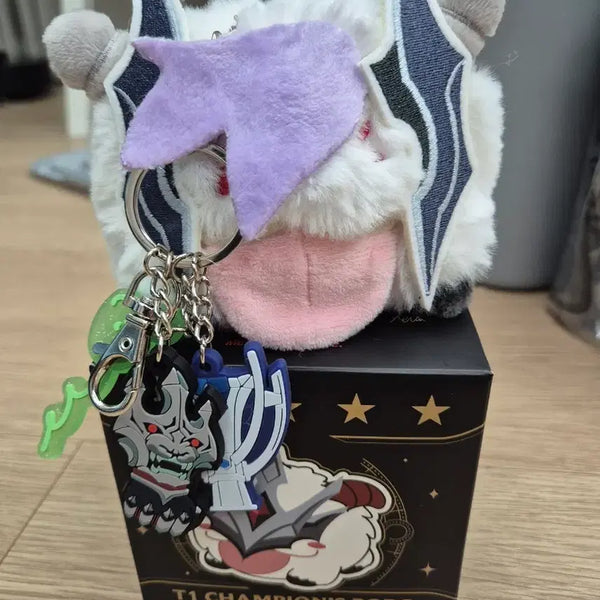 [BUNJANG] League of Legends Champion poro Doll Keychain Set - Owner By / T1 챔피언 포로 인형 키링 세트 - 오너 바이