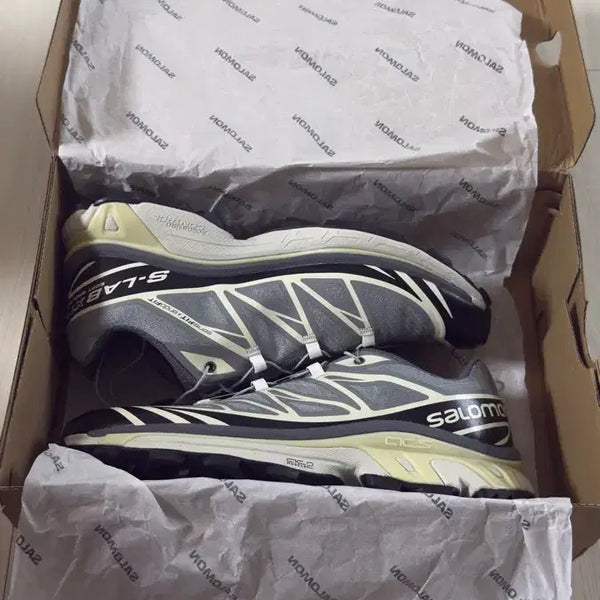 [BUNJANG] Salomon XT-6 Re-cut Phantom Vanilla Ice Sneakers / 살로몬 XT-6 리컷 팬텀 바닐라 아이스