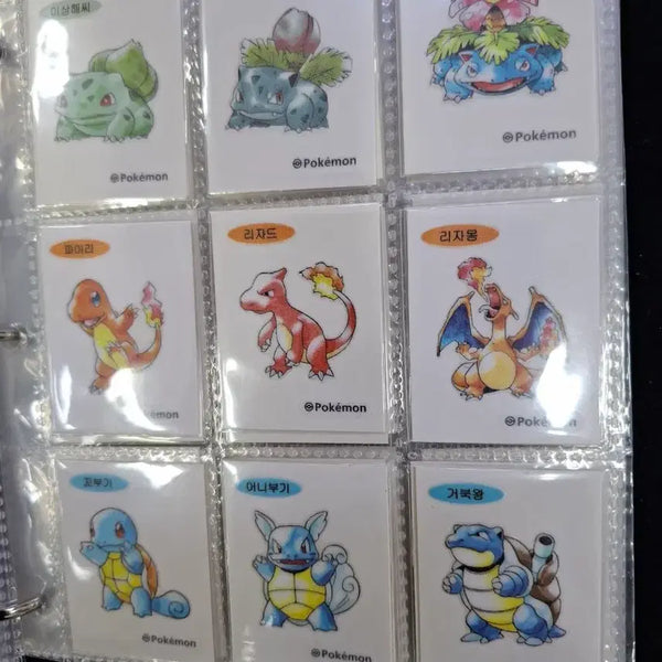 [BUNJANG] Pokemon 30th Anniversary 1st Edition Artwork Stickers (100 Types Complete Set) / 포켓몬 30주년 초판 아트워크 띠부씰 100종 완성본 판매합니다