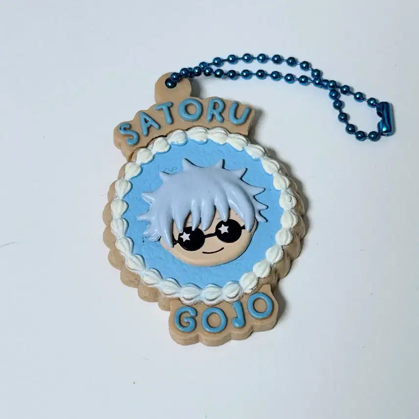 [BUNJANG] Jujutsu Kaisen Volume 0 Kaiokugyokuset Chibi Break Cookie Charm Keychain Gacha - Satoru Gojo / 주술회전 회옥옥절 푸치브레이크 쿠키 참 키링 가챠 - 고죠 사토루