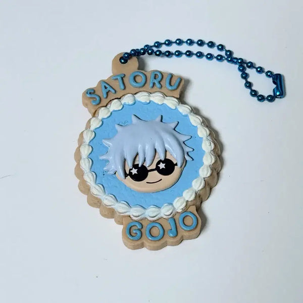 [BUNJANG] Jujutsu Kaisen Volume 0 Kaiokugyokuset Chibi Break Cookie Charm Keychain Gacha - Satoru Gojo / 주술회전 회옥옥절 푸치브레이크 쿠키 참 키링 가챠 - 고죠 사토루