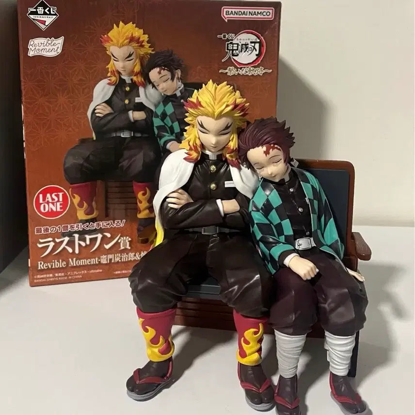 [BUNJANG] Demon Slayer Tanjiro & Rengoku Last One Prize Figure / 귀멸의칼날 탄지로 렌고쿠 피규어 이어진궤적 라스트원상