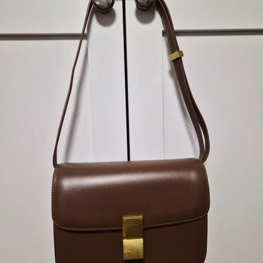 [BUNJANG] Genuine Leather Shoulder Bag (Mocha Brown) / [새상품] 소가죽 숄더백(모카브라운)