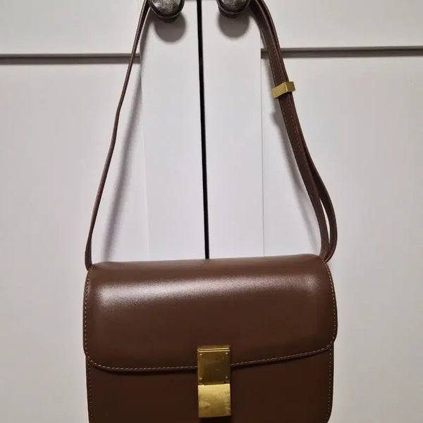 [BUNJANG] Genuine Leather Shoulder Bag (Mocha Brown) / [새상품] 소가죽 숄더백(모카브라운)