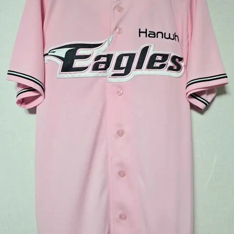 [BUNJANG] Hanwha Eagles Pink Baseball Jersey (Size L, Unmarked) / 한화 한화이글스 핑크 유니폼 노마킹 100(L) 판매