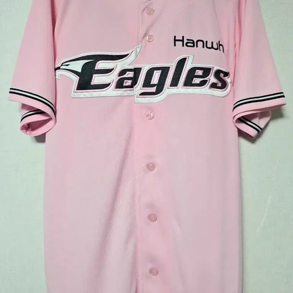 [BUNJANG] Hanwha Eagles Pink Baseball Jersey (Size L, Unmarked) / 한화 한화이글스 핑크 유니폼 노마킹 100(L) 판매