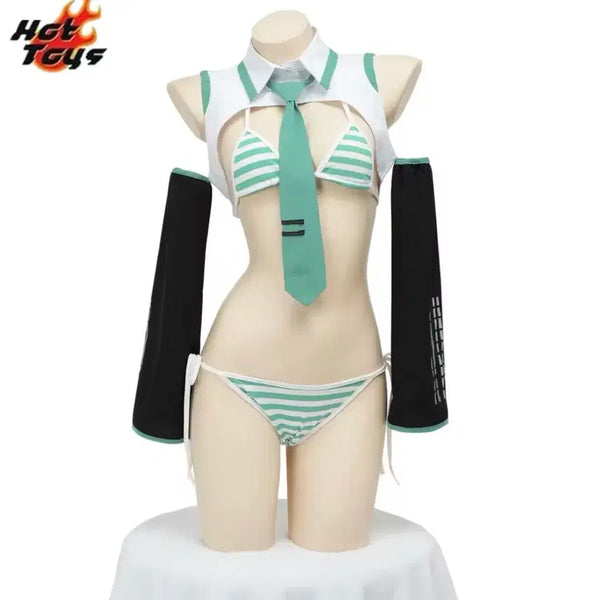 [BUNJANG] Bikini Miku Cosplay Set (Includes Wig) / 비키니 미쿠 코스프레(가발포함)