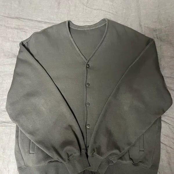 [BUNJANG] Begin 202 Sweat Cardigan Charcoal Size 3 / 비긴202 스웻 가디건 차콜 3사이즈