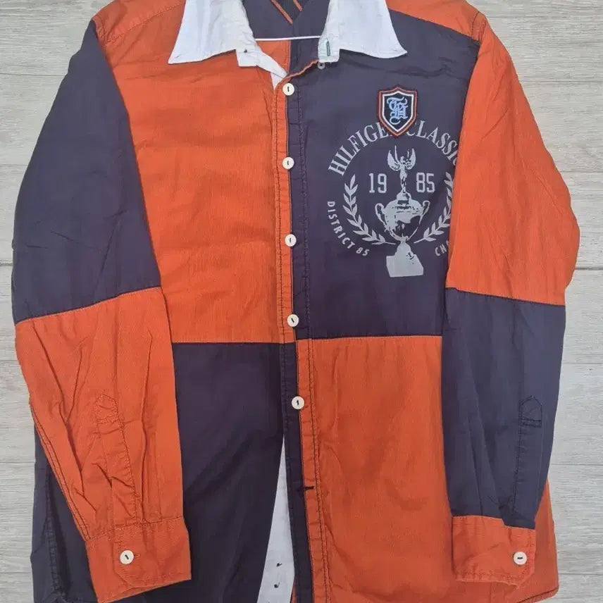 [BUNJANG] Tommy Hilfiger Colorblock Long Sleeve Shirt / 타미힐피거 컬러블록 긴팔 셔츠 판매합니다