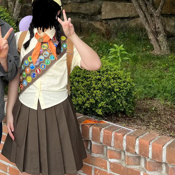 [BUNJANG] Graduation Photo Uniform Set Skirt Hat Bag Scarf / 졸업사진 업 러셀 판매