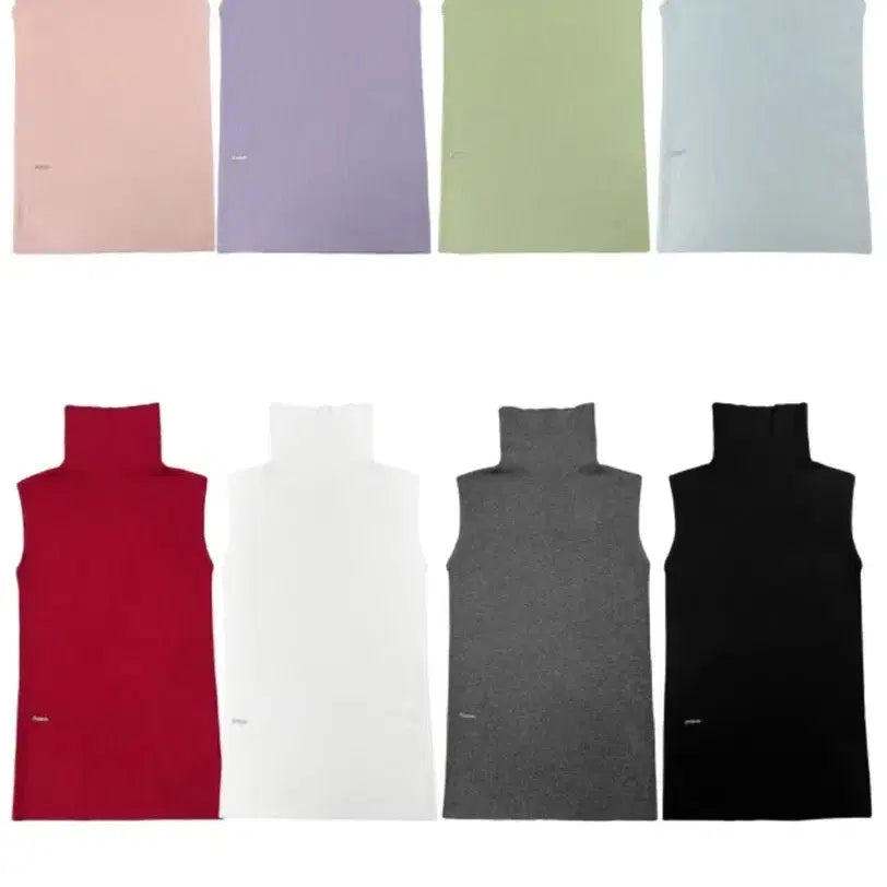 [BUNJANG] Pale Jade Sleeveless Turtleneck Knit Top Red / 페일제이드 슬리브리스 터틀넥 니트티 레드 팝니다