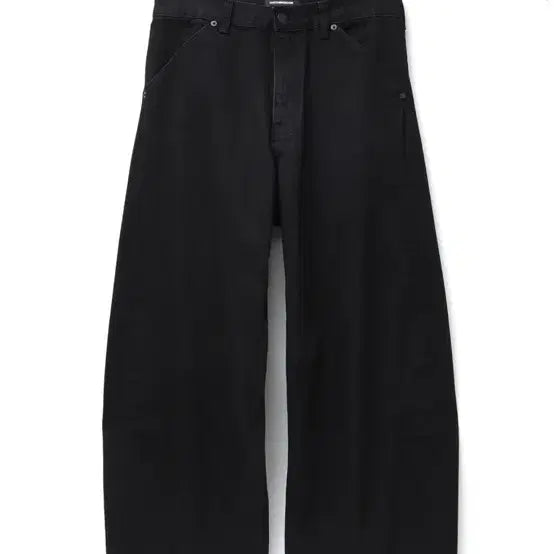 [BUNJANG] HAECHING ROOM Wide Curve Jeans Jet Black / 해칭룸 와이드 커브진 제트블랙