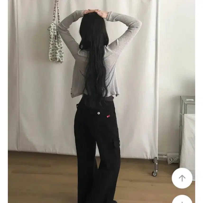 [BUNJANG] Ablie Cargo Pocket Wide Bootcut Cotton Long Pants / [에이블리] 치카 카고 포켓 와이드 부츠컷 코튼 롱팬츠