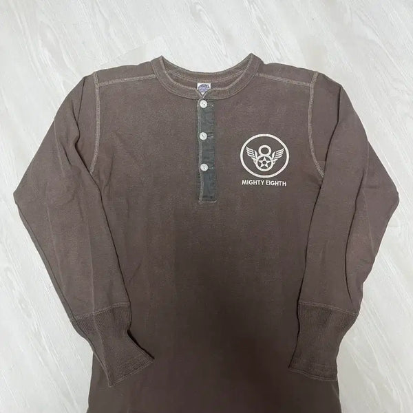 [BUNJANG] Toyo's McCoy Henley Neck Long Sleeve T-Shirt / 토이즈맥코이 헨리넥 롱슬리브 긴팔 티셔츠