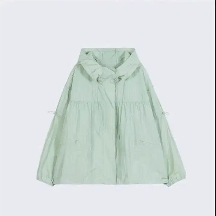 [BUNJANG] Typeservice Shirring Hooded Windbreaker Mint / 새상품 타입서비스 Shirring Hooded Windbreaker 민트