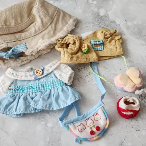 [BUNJANG] DoYouCloset 15cm Little Butterfly Set Doll Clothes / 무속성 인형옷 15cm 두유옷장 작은나비 세트 두유공작소