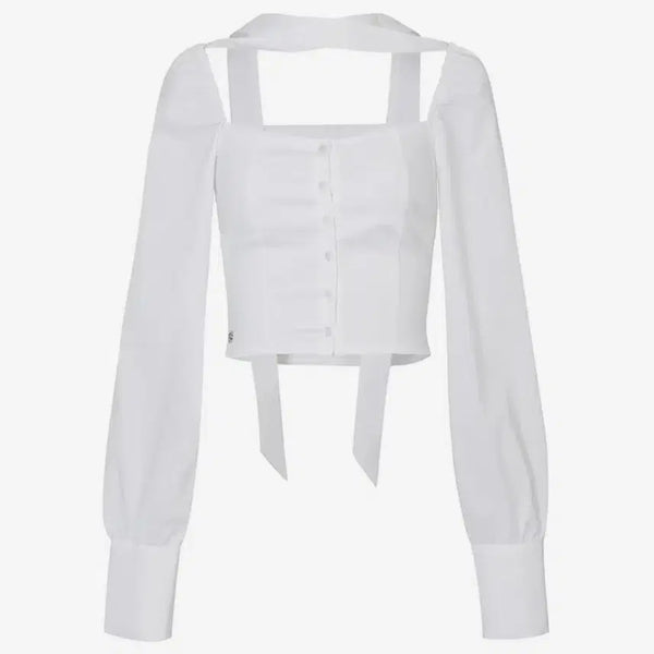 [BUNJANG] Pain or Pleasure Bianca Blouse (Size M) / 새제품) 페인오어플레져 비앙카 블라우스 m사이즈