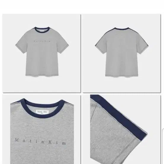 [BUNJANG] Matinkim Color Line Point Logo Top (Men's) / (L)마뗑킴 COLOR LINE POINT LOGO TOP FOR MEN