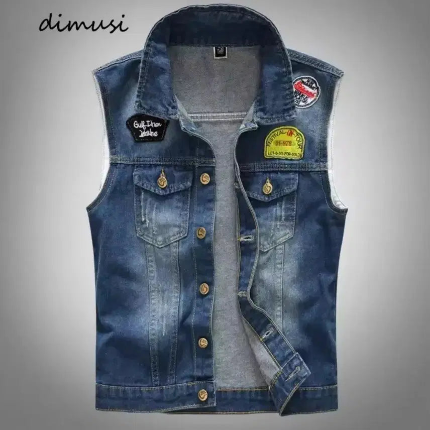 [BUNJANG] Vintage Denim Rider Vest / 청조끼 빈티지 코트 라이더 조끼