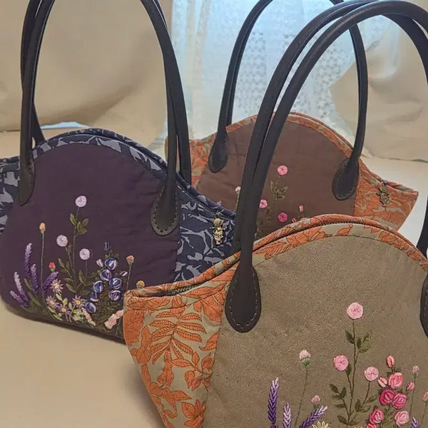 [BUNJANG] Quilted Embroidery Tote Bag / 퀼트손자수 토드백