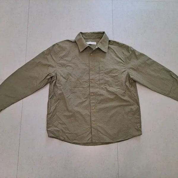 [BUNJANG] PLAC Khaki Long-Sleeve Shirt / PLAC 카키색 셔츠 긴팔 남방