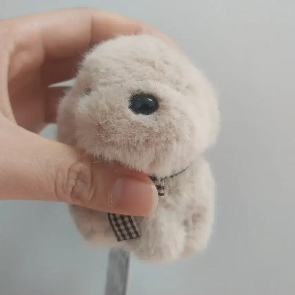 [BUNJANG] Miniature Puppy Plush Keychain / 강아지 털인형 키링