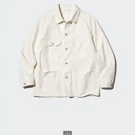 [BUNJANG] Uniqlo Utility Jacket White S / 유니클로 유틸리티재킷 화이트 S