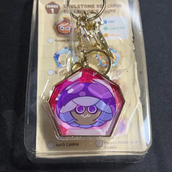 [BUNJANG] Cookierun Kingdom Soulstone Keychain Series 1 Poison Mushroom Cookie / [판매] 쿠키런 킹덤 영혼석 키링 1탄 독버섯맛 쿠키