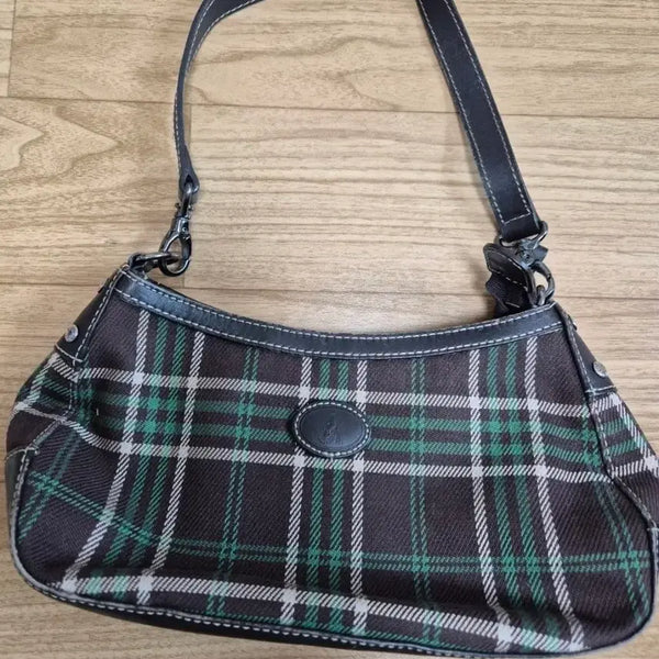 [BUNJANG] Beanpole Check Shoulder Bag / 빈폴 체크 숄더백