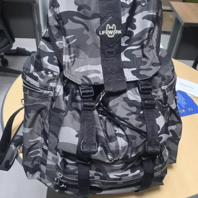 [BUNJANG] Life Work Camo Backpack / 라이프워크 카모 백팩