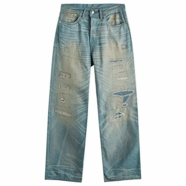 [BUNJANG] RRL Relaxed Fit Linen Blend Selvedge Denim Jeans / RRL 5포켓 릴렉스 (린넨)진 34*32