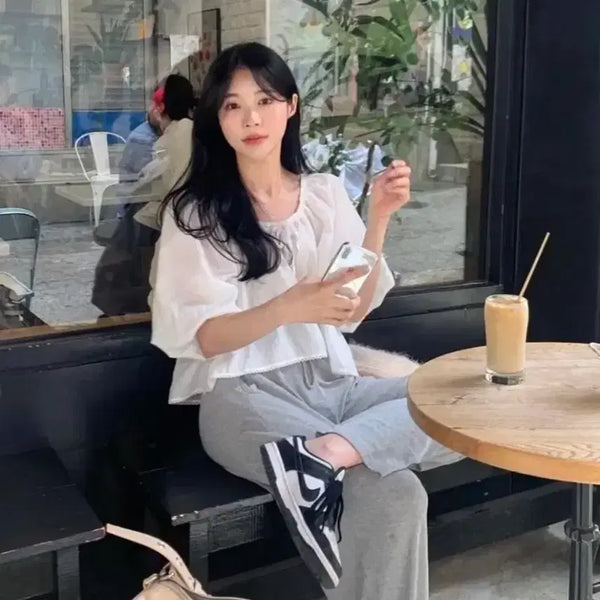 [BUNJANG] Lazy Society Wendy Blouse / 레이지샵 웬디 블라우스
