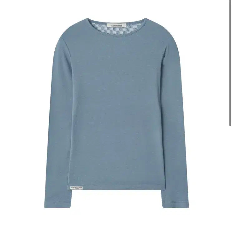 [BUNJANG] AMOUR SHY BACK DOT LONG SLEEVE - BLUE / 아모르샤이 BACK DOT LONG SLEEVE - BLUE