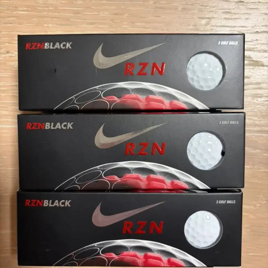 [BUNJANG] Nike RZN Black Golf Balls 9-Ball Set (Discontinued) / [미개봉/새상품] 나이키 RZN black 블랙 골프공 9구 (단종판)