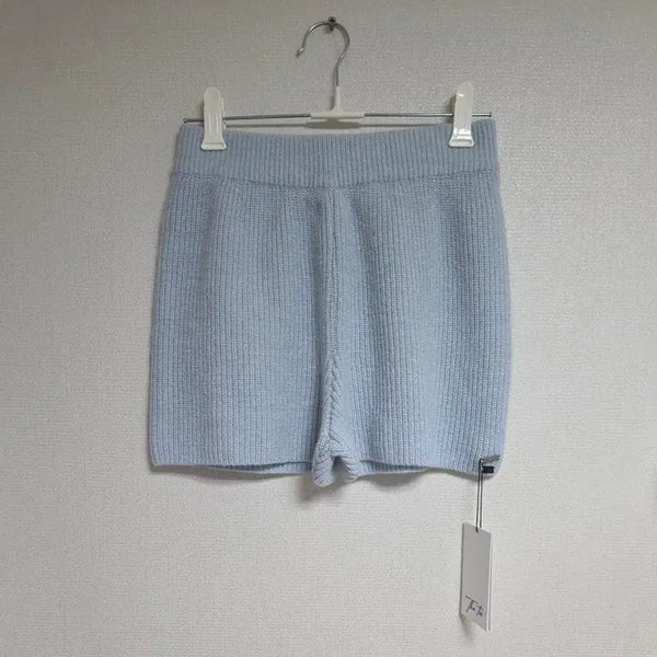 [BUNJANG] Dirtys Knit Shorts Sky Blue / 더티스 니트  반바지 스카이블루