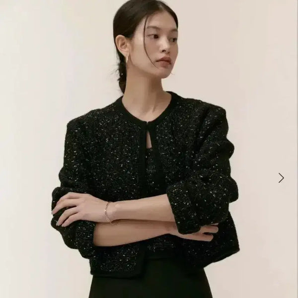 [BUNJANG] sie Wool Mixed Knit Jacket / 시에 sie 미우 울 믹스드 니트 재킷