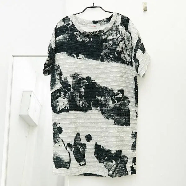 [BUNJANG] Chalayan Graphic Jacquard T-Shirt / 살라얀 그래픽 자카드 티셔츠