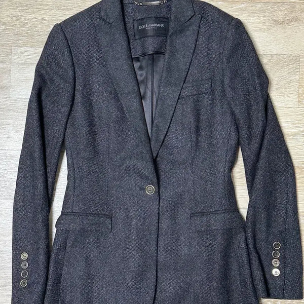 [BUNJANG] Dolce & Gabbana Vintage 90s Women's Wool Blazer / Dolce & Gabbana 90s 빈티지 여성 울 자켓 블레이저