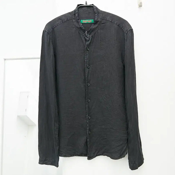 [BUNJANG] Casey Casey Mandarin Collar Linen Shirt / 케이시케이시 만다린칼라 린넨 셔츠