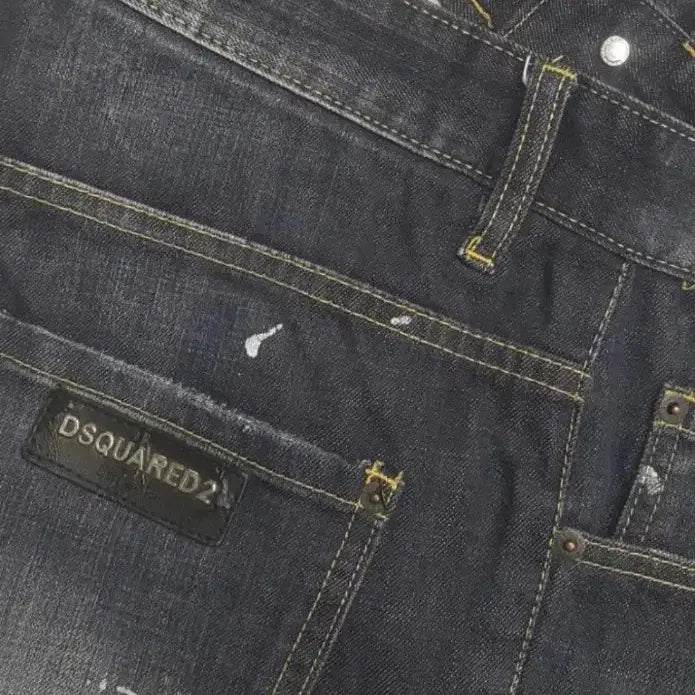 [BUNJANG] DSQUARED2 Black Patch Italian Jeans 32" Stretch / 디스퀘어드2(사방스판) 이태리진 32"(No.118)드라이완료!