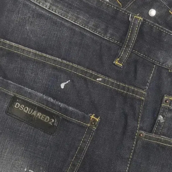 [BUNJANG] DSQUARED2 Black Patch Italian Jeans 32" Stretch / 디스퀘어드2(사방스판) 이태리진 32"(No.118)드라이완료!