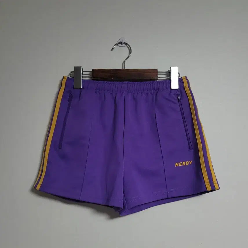 [BUNJANG] NERDY Purple/Gold Line Shorts / (28) NERDY 널디 퍼플/골드 라인 숏 반바지