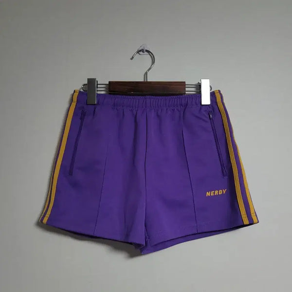 [BUNJANG] NERDY Purple/Gold Line Shorts / (28) NERDY 널디 퍼플/골드 라인 숏 반바지