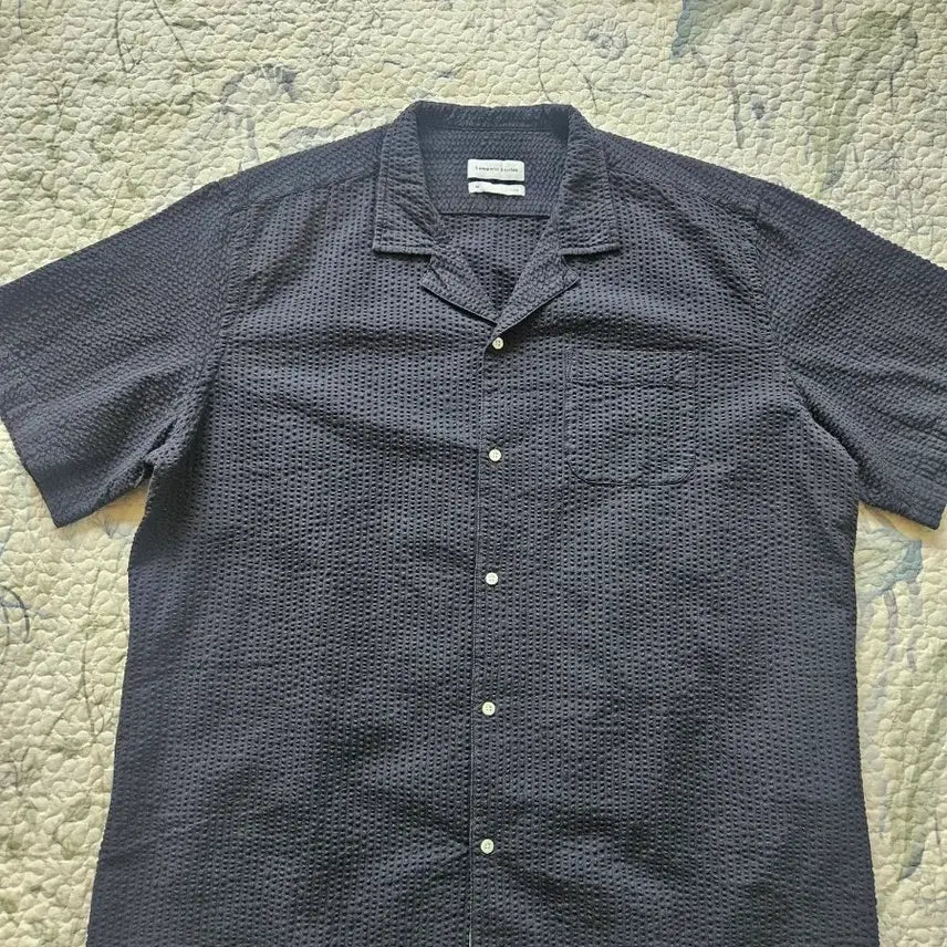 [BUNJANG] EDMMOND STUDIOS Seersucker Short Sleeve Shirt / [EDMMOND STUDIOS] 시어서커 솟슬리브 셔츠